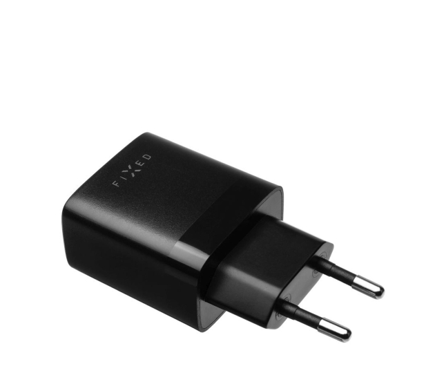 FIXED Ładowarka sieciowa 17W 2xUSB-A + kabel USB-C 1m czarny - 1342400 - zdjęcie 2